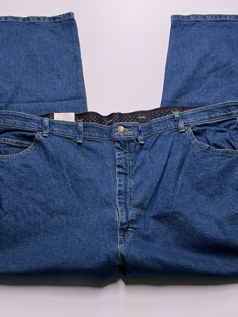 Wrangler Big Men's Regular Fit Jeans 50 X 30 NWT Medium Wash Denim